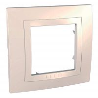 Рамка горизонтальная Schneider Electric Unica Хамелеон 1-м. бежевый картинка